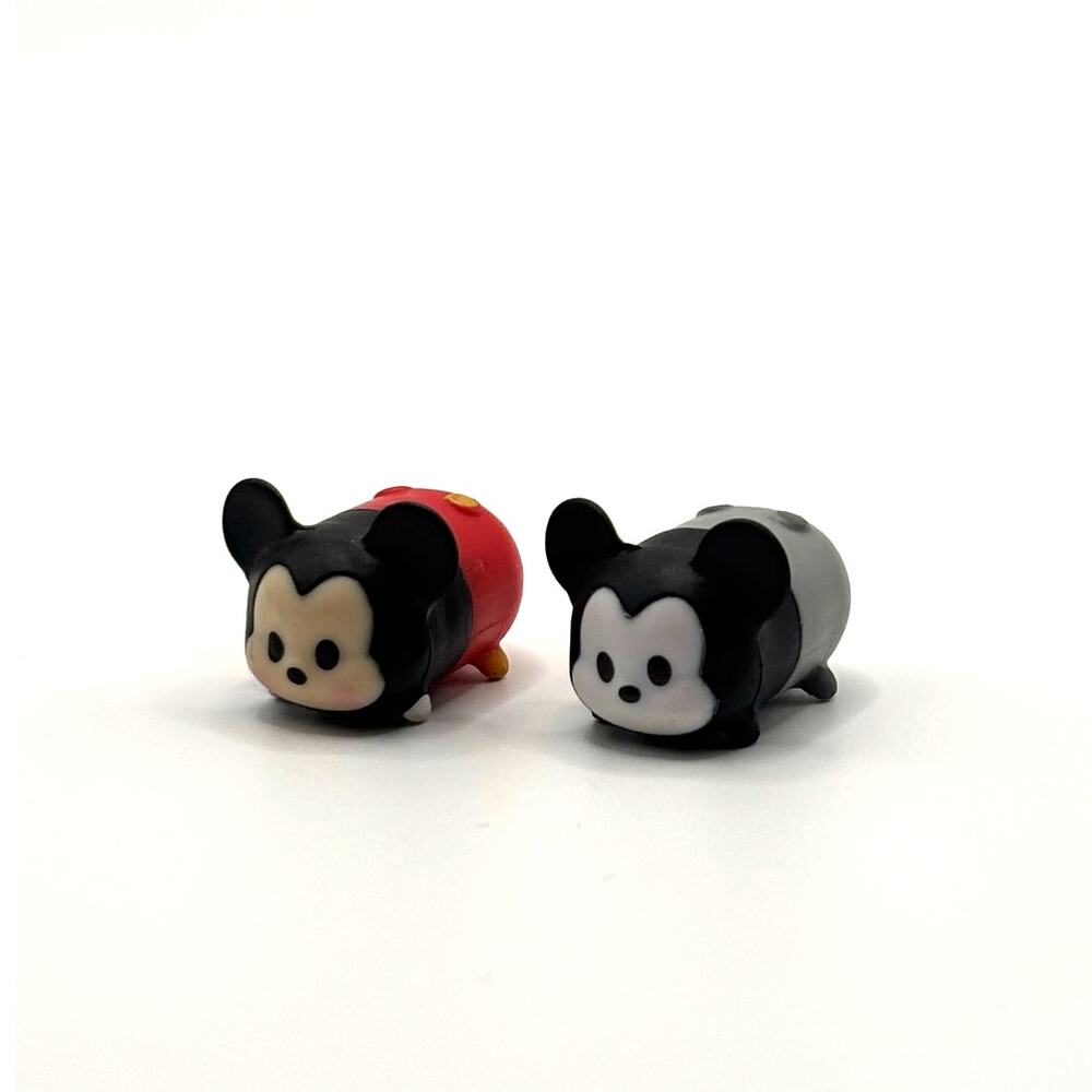 Disney Tsum Tsum Lot of 2 Mickey Mouse Size Small, EUC